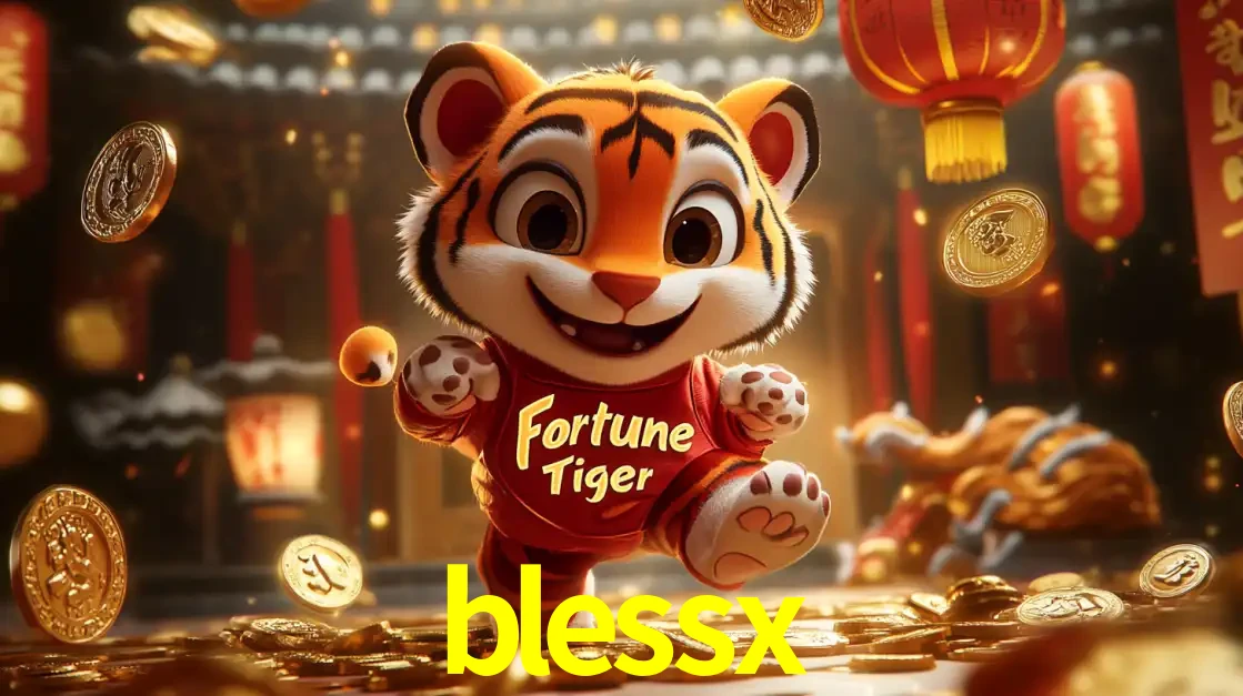 O alegre personagem do Fortune Tiger correndo sobre um caminho de moedas de ouro, simbolizando os grandes prêmios e a diversão do popular jogo de slot do blessx.